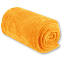 Mikrofaser Decke hellorange - marigold 70x100 cm (R)