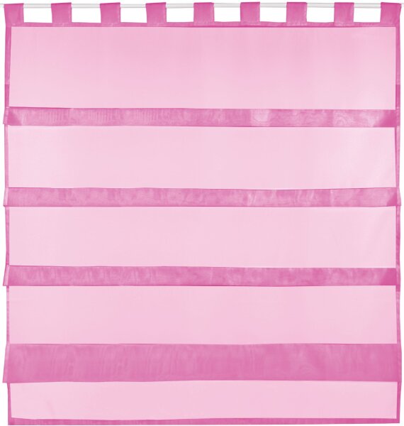 Sky Gardine Raffoptik Schlaufe 100 x 110 cm pink