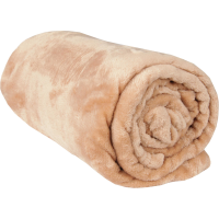 Kuscheldecke "Celina" Mikrofaser Nougat 80x120 cm