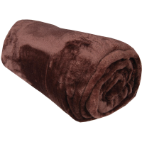 Kuscheldecke "Celina" Mikrofaser Braun 80x120 cm