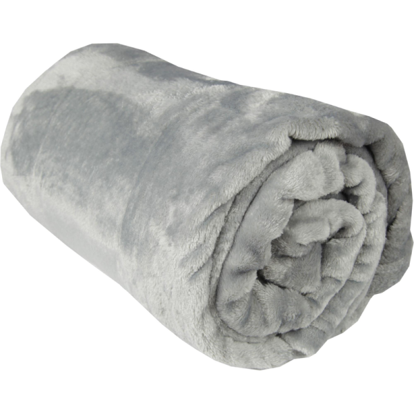Kuscheldecke "Celina" Mikrofaser Grau 80x120 cm
