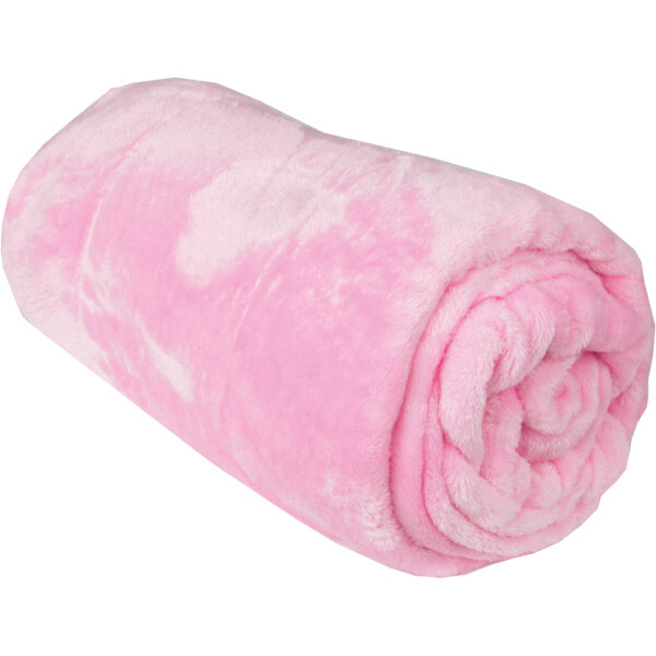 Kuscheldecke "Celina" Mikrofaser Rosa 80x120 cm