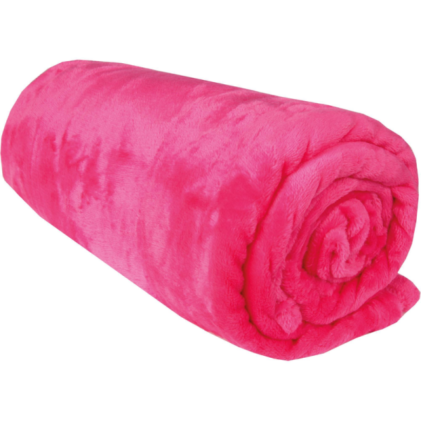 Kuscheldecke "Celina" Mikrofaser Pink 80x120 cm (R)