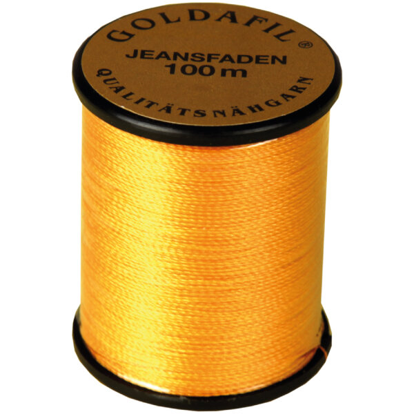 Jeansfaden, Qualitäts - Nähgarn in 210 D/2 - Jeansgarn Denim Gold 1er Pack