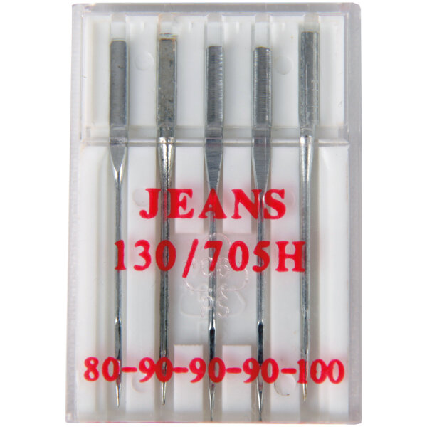 Nähmaschinennadeln, 5 x Jeansnadeln - 80-100